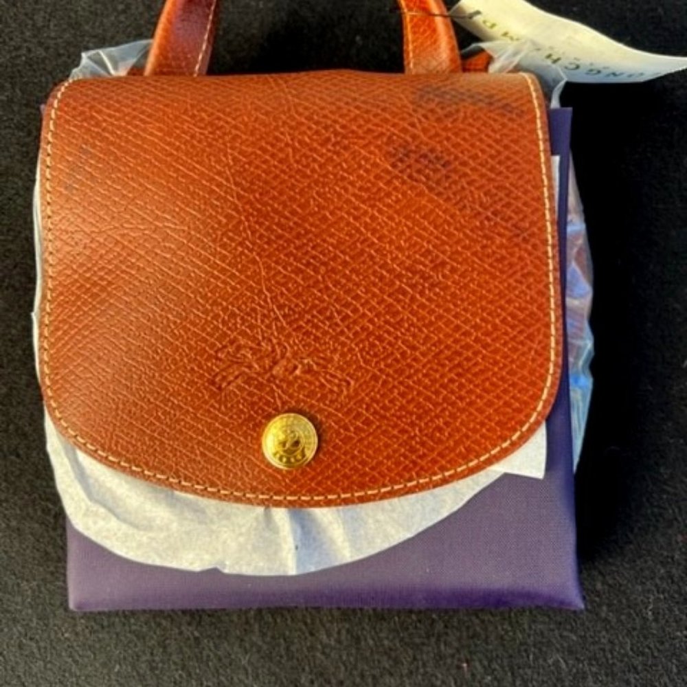 Longchamp Le Pliage Backpack- Bilberry- NEW with TAGs